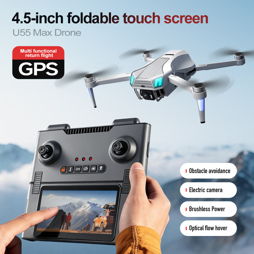 Drone Gimbal Mount - Drone U55Max 5G avec GPS et
